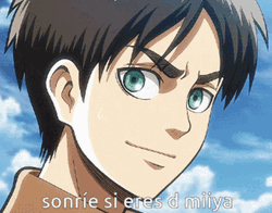 Eren Jaeger Aot Anime Cool Smile GIF