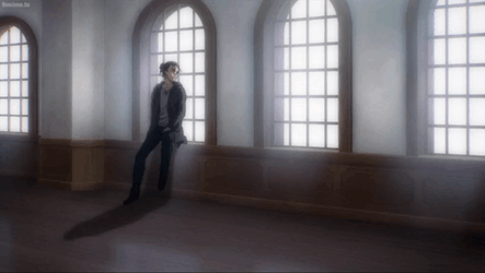 Eren Looking Out The Window GIF