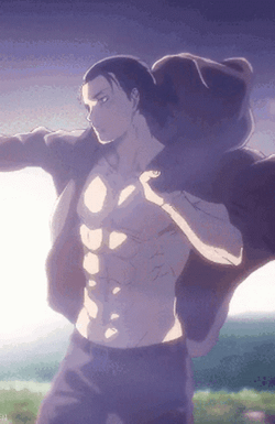 Eren Yeager Wearing A Hoodie GIF