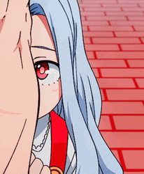 Eri Shy School Girl Hiding GIF