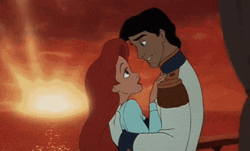 Eric And Ariel Worried  GIF
