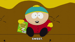 Eric Cartman Happy Eating Chips