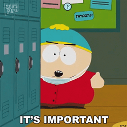 Eric Cartman Important Message GIF
