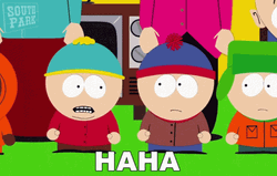 Eric Cartman To His Friends Just Kidding GIF