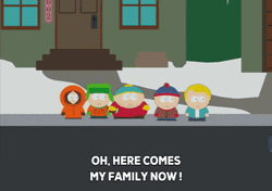 Eric Cartman Waiting Mormon Family  GIF
