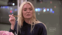 Erika Jayne Contemplating Eye Roll GIF