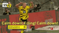 Erling Haaland Calm Down GIF