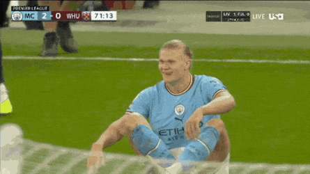 Erling Haaland Record Celebration Background GIF