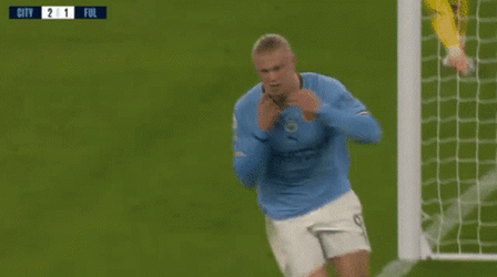  Erling Haaland Took Off The Clothes GIF