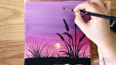 Ernie And Bert Painting A Picture GIF