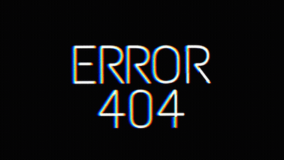 Error 404 On Black Background GIF