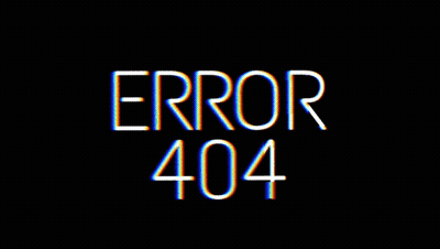 Error 404 On Black Screen GIF