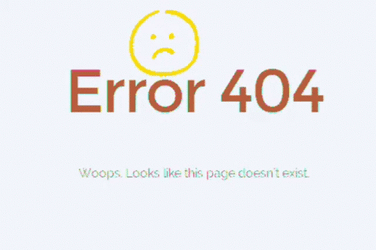 Error 404 Page Does Not Exists GIF