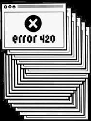 Error 420 Glitch Optical Illusion GIF
