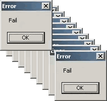 Error Messages Displayed Sticker