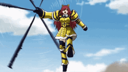 Erza Scarlet Requip Fighting Scene GIF