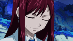Erza Scarlet Titania Beautiful Smile GIF
