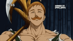 Escanor Cut The Head While Laughing GIF