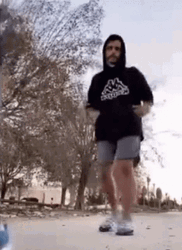 Escape Running Away Off Frame GIF