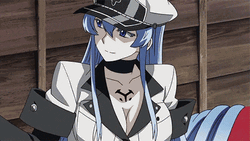 Esdeath Eating Evil Intent GIF