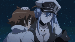 Esdeath Tatsumi Happy Head Pat GIF