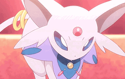 Espeon Summons Pink Dragon  GIF