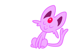 Espeon Wiggling Cartoon  GIF