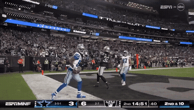 ESPN Broadcasting Cowboys Vs Raiders Football GIF