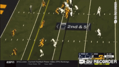 ESPN Broadcasting Penn State Vs Iowa Football GIF
