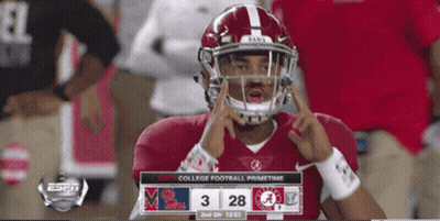 ESPN College Football Primetime Alabama Vs Mississippi GIF
