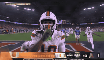 ESPN Football Game Miami Vs Texas GIF