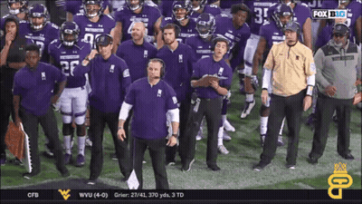 ESPN Football Game With Touchdown Text GIF