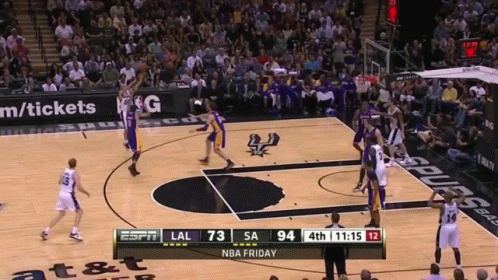 Espn Is Showing A Basketball Game Between Lal And Sa On Nba Friday GIF