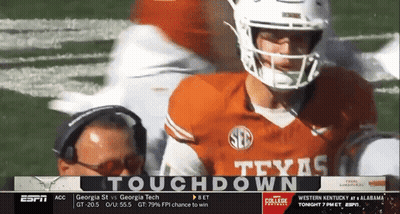 Espn Is Showing A Football Game Between Georgia St. And Georgia Tech GIF