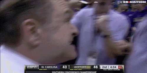 Espn Is Showing A Game Between W Carolina And Wofford GIF