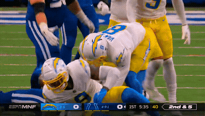 ESPN MNF Chargers Vs Colts Football Game GIF