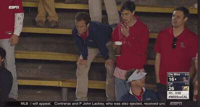 ESPN Showing Clemson Vs Cal Game GIF
