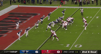 ESPN Showing Cowboys Vs Buccaneers Football GIF