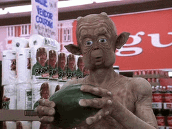 Et Is Holding A Watermelon GIF