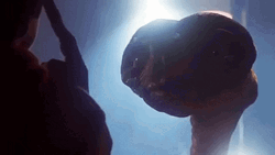 ET Phone Home Blinking Alien GIF