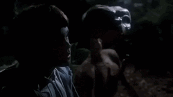 Et Talks With A Human Friend Reminiscing GIF