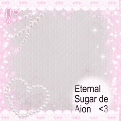 Eternal Sugar De Aion < 3 Is Written On The Pink Background GIF