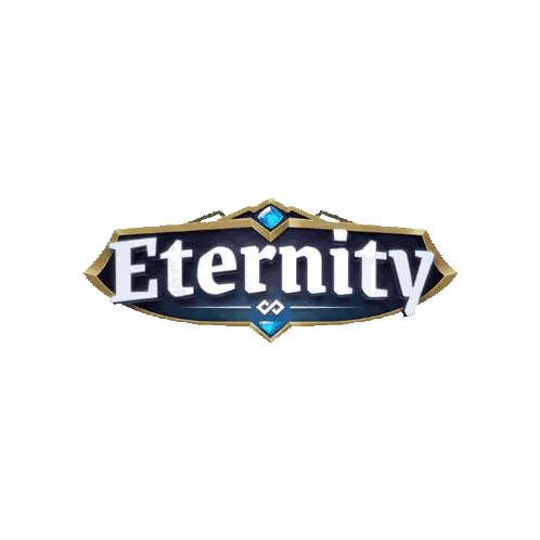 Eternity Game Logo With Blue Diamond Sticker