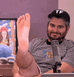 Ethan Klein Showing Off His Feet  GIF