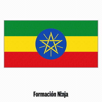 Ethiopian Flag With Formacion Ninja GIF