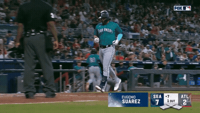 Eugenio Suarez Running To First Base GIF
