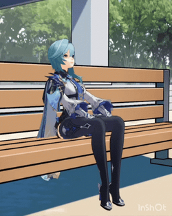 Eula Genshin Waiting GIF