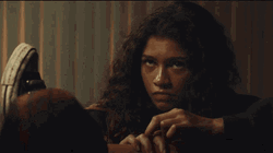 Euphoria Rue Bennett Zendaya Fake Smile GIF