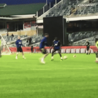 Eurosport Soccer Players On Field GIF