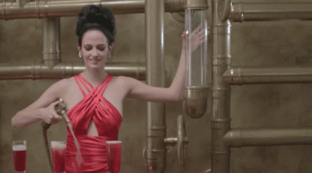 Eva Green Hydrating Herself GIF
